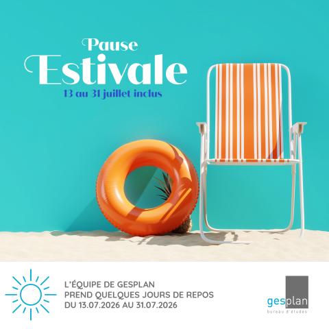 Pause estivale du 13 au 31 juillet inclus